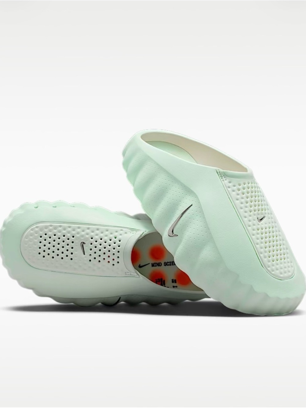 NWT - Nike Mind 001 Barley Green Mules M8/W9